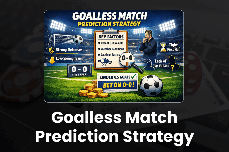 Goalless Match Prediction Strategy in Serie A 2025-26