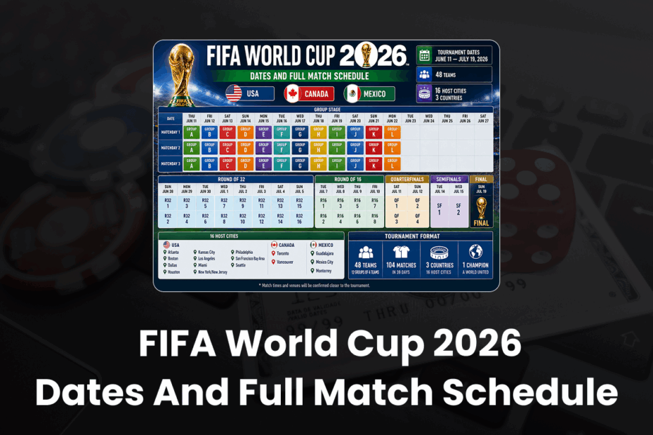 FIFA World Cup 2026 Dates and Full Match Schedule
