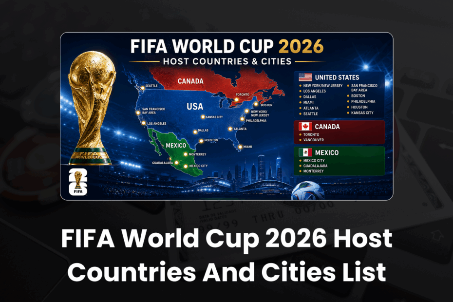 FIFA World Cup 2026 Host Countries and Cities List