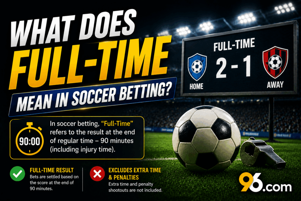 What Does Full-Time Mean in Soccer Betting - about96.com | Sports What Does Full-Time Mean in Soccer Betting?