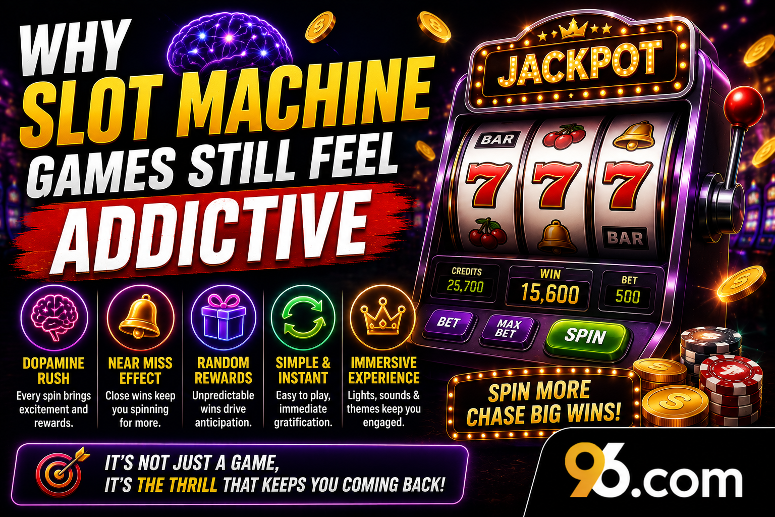 Why Slot Machine Games Still Feel Addictive