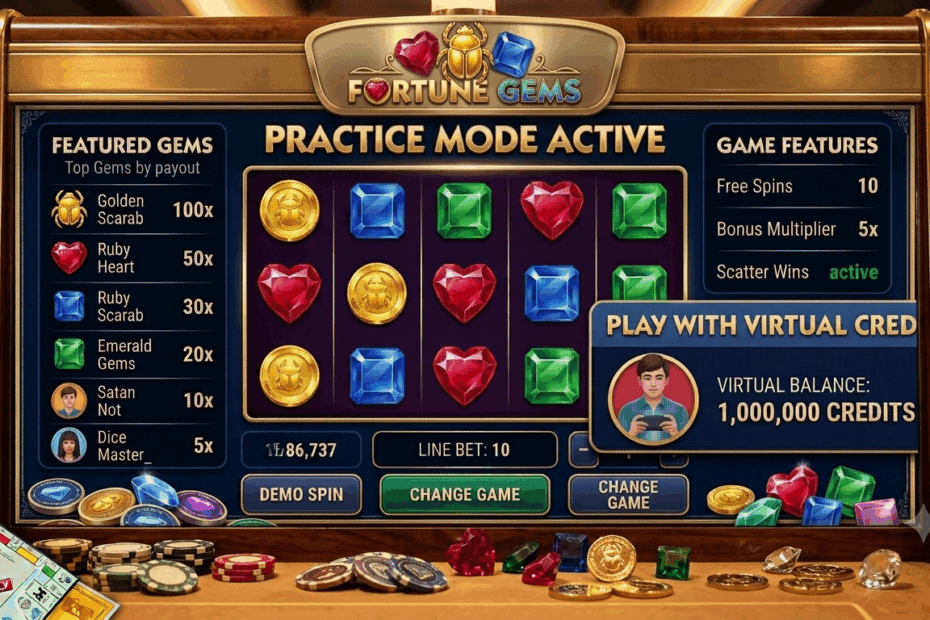Fortune Gems Demo Games with Practice Mode