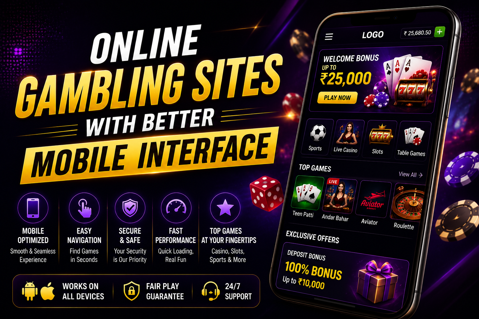 Online Gambling Sites with Better Mobile Interface