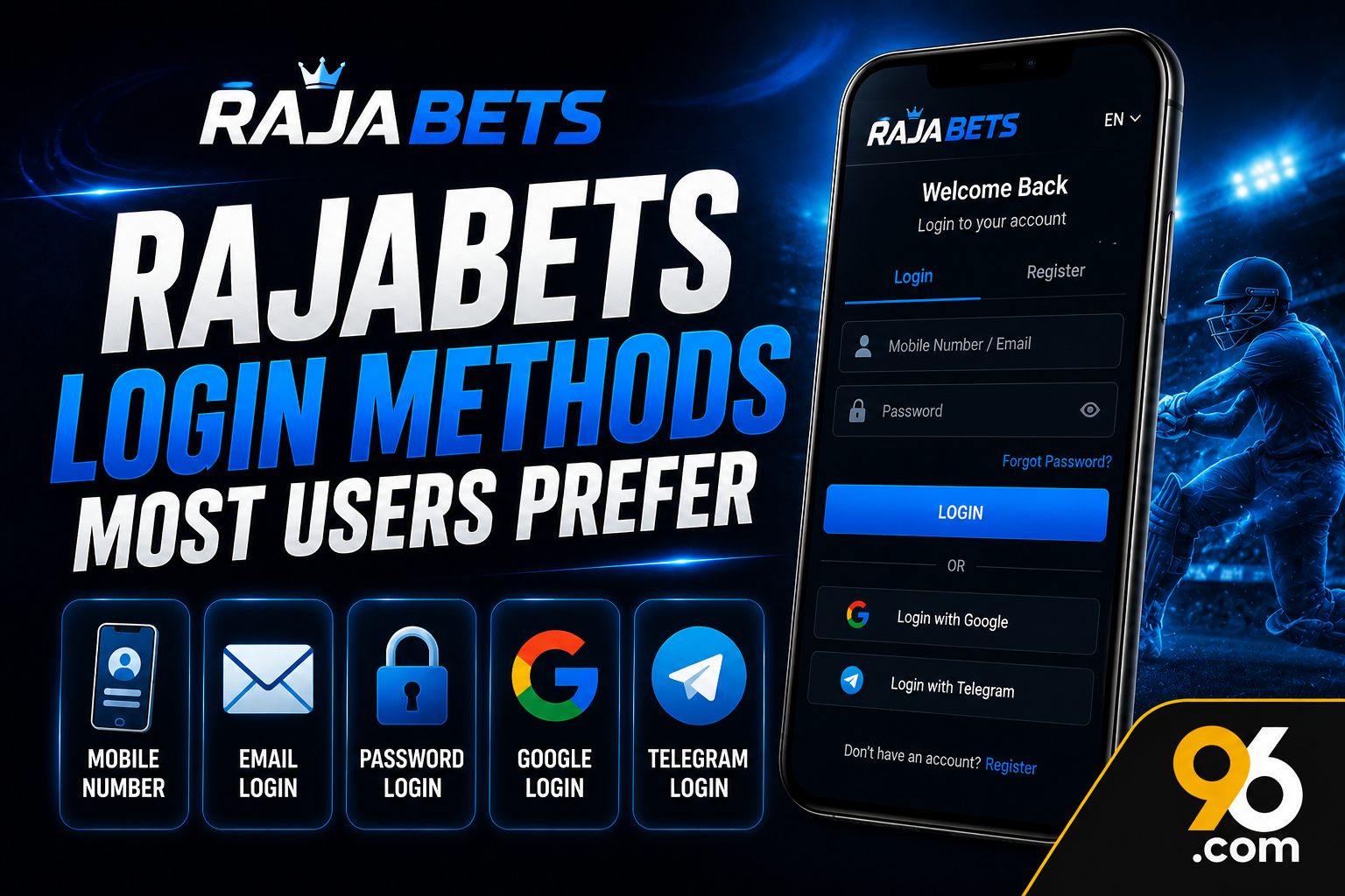 Rajabets Login Methods Most Users Prefer